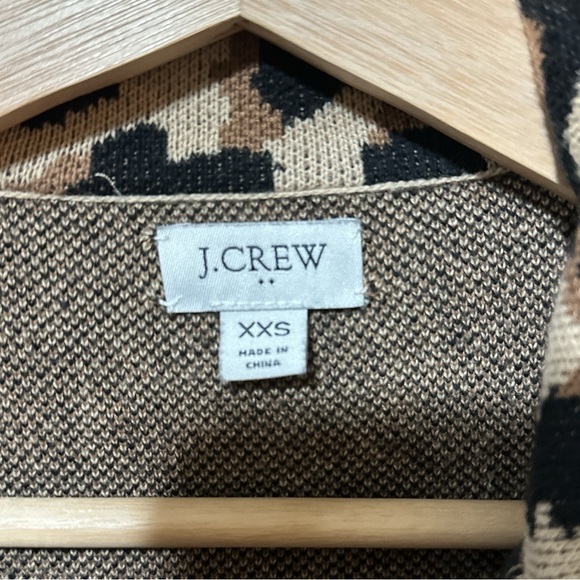 EUC - J. Crew Sophie Sweater Blazer Leopard Double Button
Jacket Size XXSmall - Picture 6 of 7